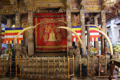 The shrine in the Temple of the Tooth, Kandy