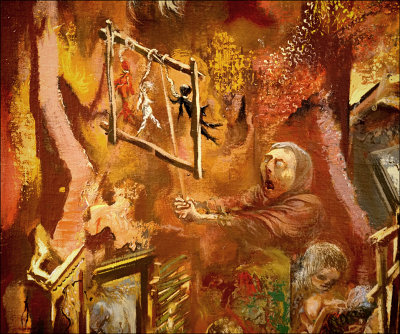 Detail of George Grosz  Painting,  The Pit
