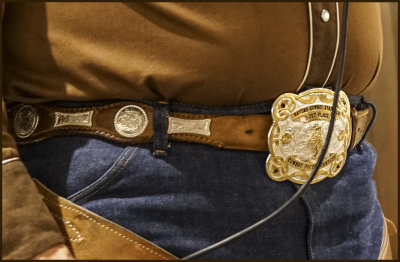 Cowboy Poet Award Belt Buckle