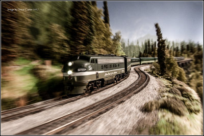 EB North Coast Limited near Stampede