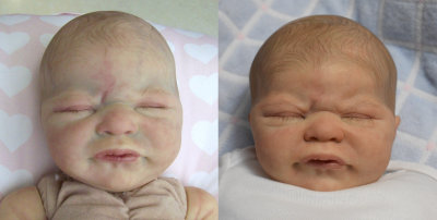Miracle Before and After - Paint Touch Up/Correction of customer's baby from another artist 12/18
