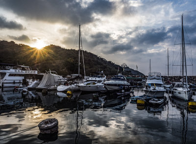 Sunrise in the Typhoon Shelter