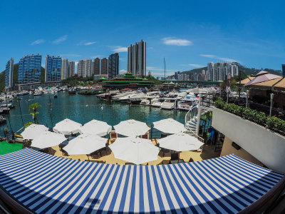 Typhoon Shelter view from the Aberdeen Boat Club, Hong Kong Island 