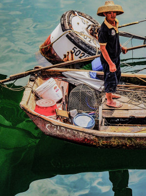 Crab Fisherman, Aberdeen Typhoon Shelter, Hong Kong Island South