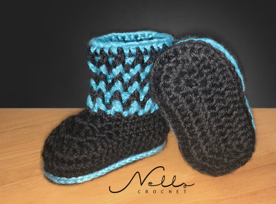 Ribbed Baby Booties