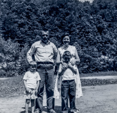 Ben Dean and Bennie, Mary Dean Webb (My Mom) and younger Brother