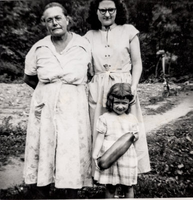 Grandma, Aunt Betty (Everette's wife) and daughter Judy