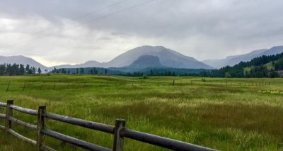 Backroads of southwestern Colorado on a rainy afternoon