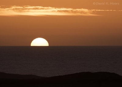 Sunset into the Pacific