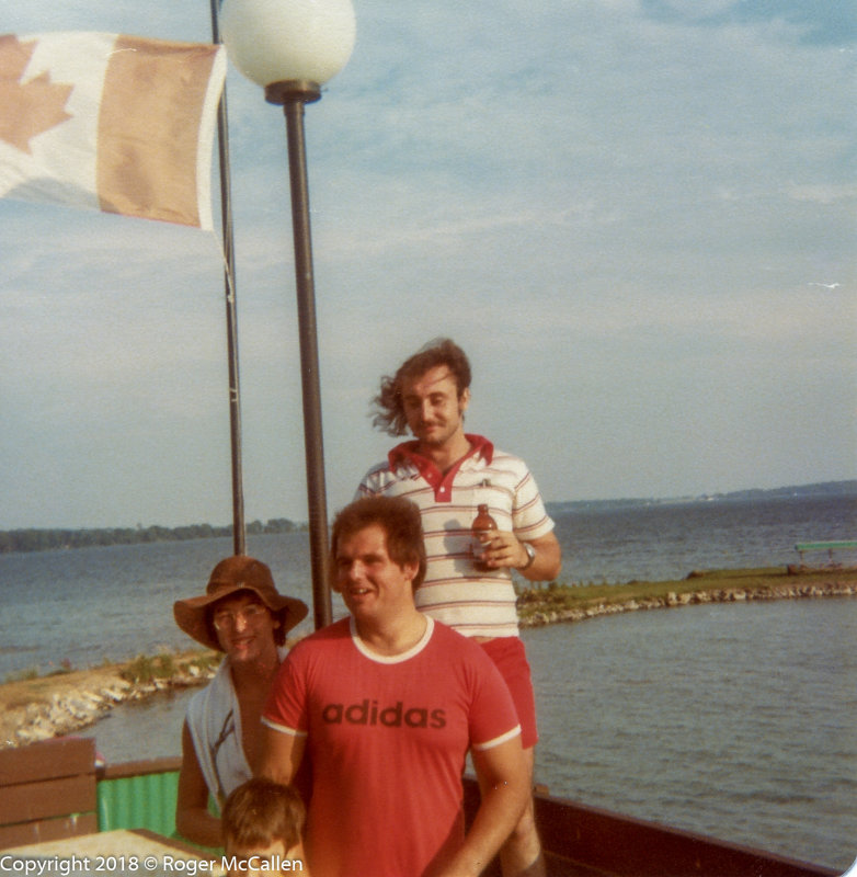 John Merry (cousin) and my two brothers Dave and Glenn at the cottage