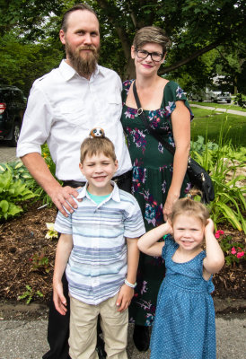 Sebastion and Jenn and the children