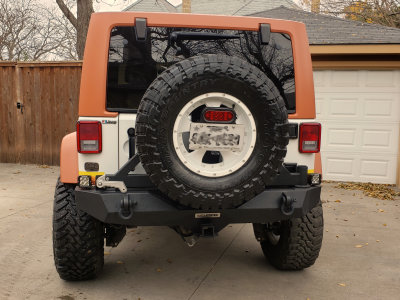 Added Some LED Cubes to the Rear Bumper