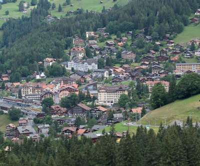 Wengen from the train to Kleine Scheidegg