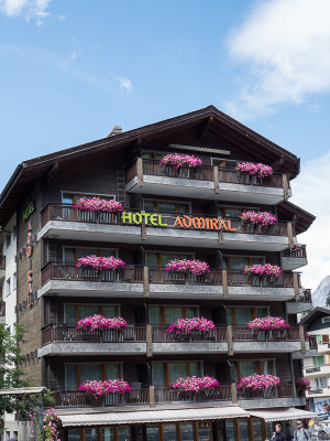 Lovely hotel with flowers