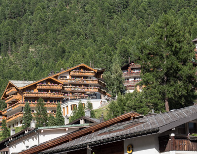 Our hotel, high above Zermatt