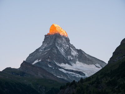 Alpengolw on the Matterhorn