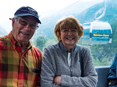 Tony and Ruth on the Schwarsee Gondola