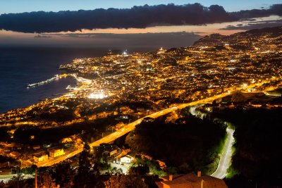 Funchal at night.