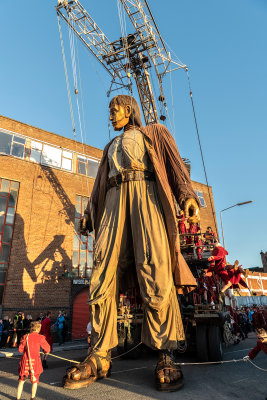 Liverpool giant puppet.