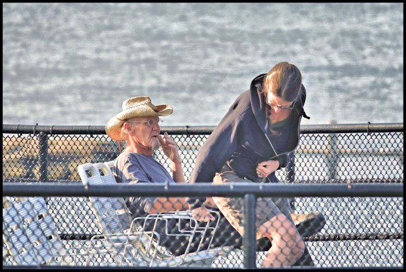 Folks on a different ferry