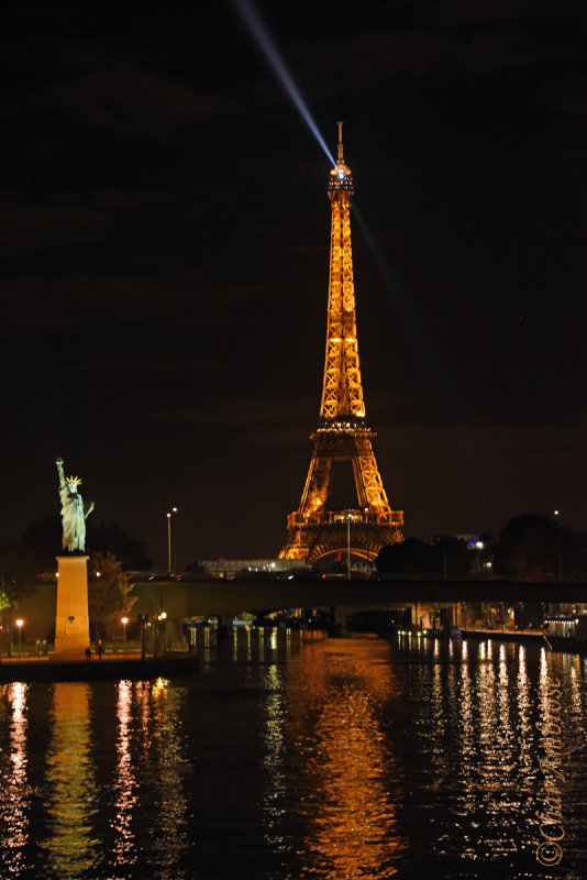 Eiffel Tower View from Grenelle Port