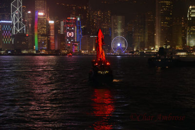 The Aqua Luna in Hong Kong Harbor