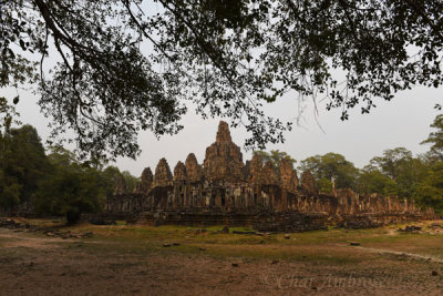 Overview of Bayon Temple, Angkor Thom