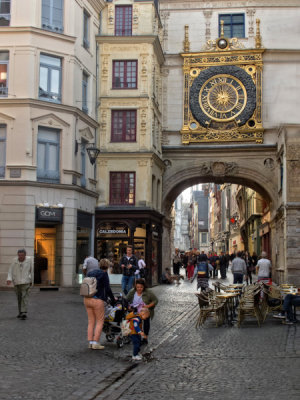 Astronomic Clock in Old Town Rouen