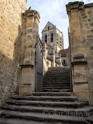 Staircase behind Notre Dame D'Auvers 