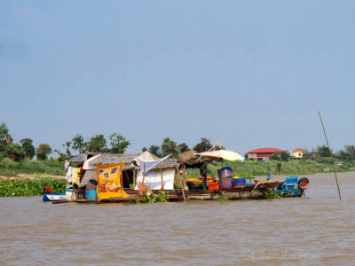 A floating House on the Mekong