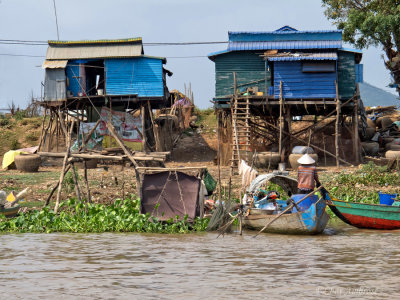 Blue Houses on the Mekong