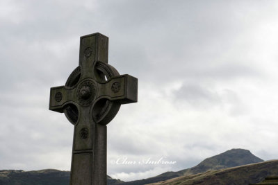 Celtic Cross in Old Calton Cemetery