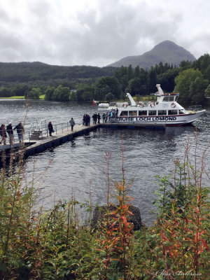 Boarding the Loch Lomond Cruise Boat