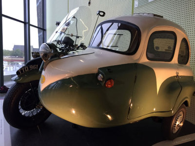 A Side Car at the Riverside Museum of Transport and Travel
