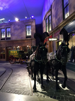 Historic Glasgow Street Scene at the Riverside Museum