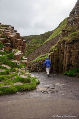 Arriving at the Giant's Causeway
