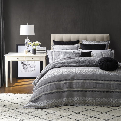 Calais Silver Quilt Cover Set Private Collection