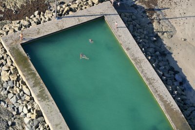 La plage à l'infini