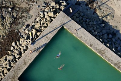La plage à l'infini