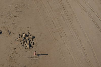 La plage à l'infini