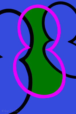 Abstract, bike-racks