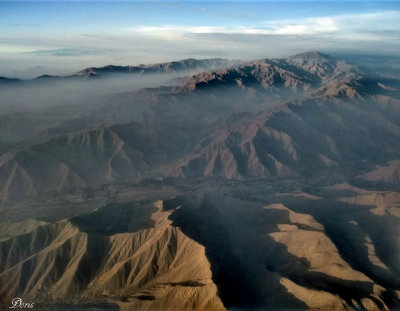 En survolant la Cordillre des Andes - Flying over the Andes