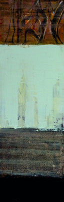 Acrylics, collage on canvas