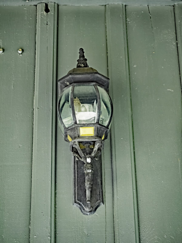 Rices crossing store exterior lantern