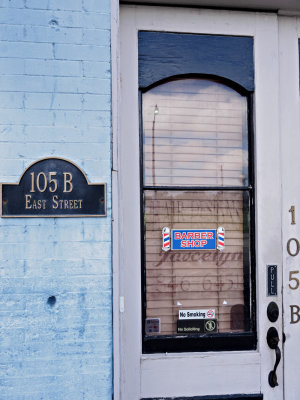The barbershop at 105B East Street