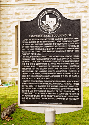 Courthouse history plaque