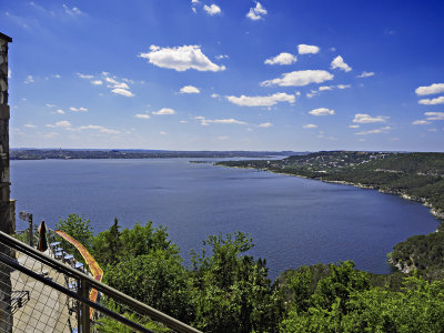 Lake Travis view from the restaurant looking West