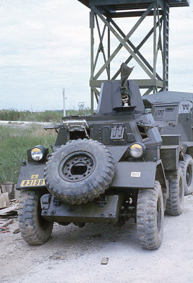 Armored vehicle for patrolling the air base perimeter 