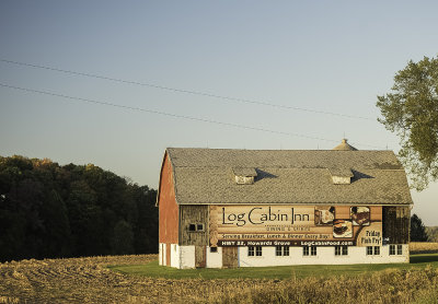 Barn advertising in Doors County, WI.