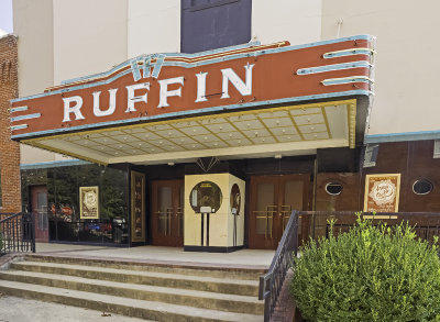 The theater marquee and entrance